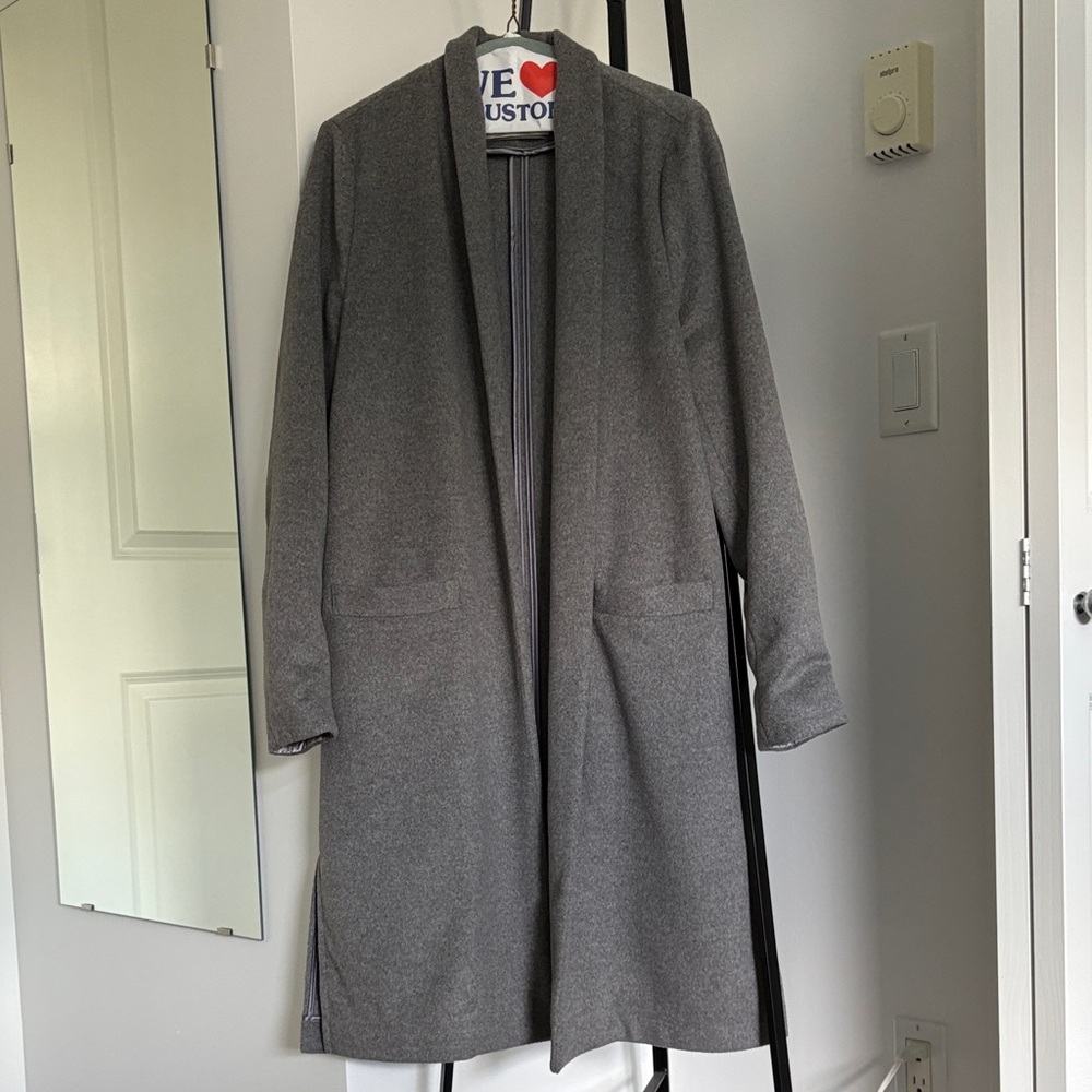 Gray Longline Coat